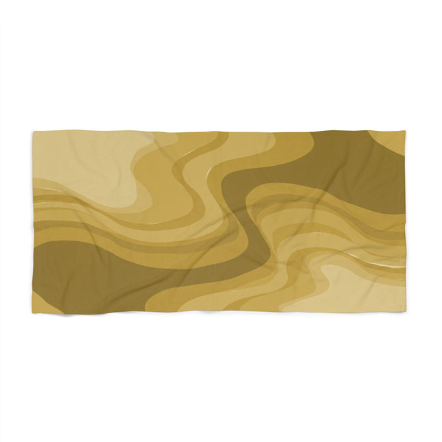 Brown Wavey 30" x 60" Beach Towel