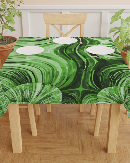 Uzi Spiral Mint Pastel Tablecloth, 55" x 55"