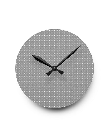 Desaturated Star-crossed Bodies Acrylic Round Wall Clock, 8" x 8"
