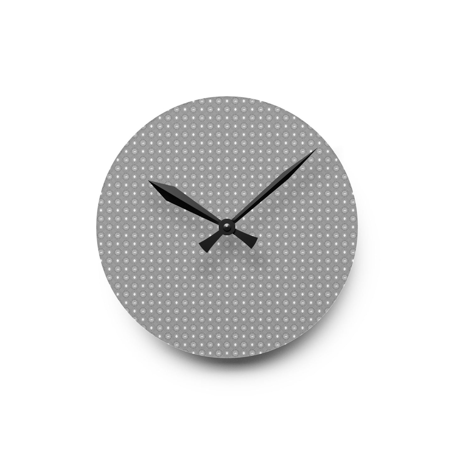 Desaturated Star-crossed Bodies Acrylic Round Wall Clock, 8" x 8"