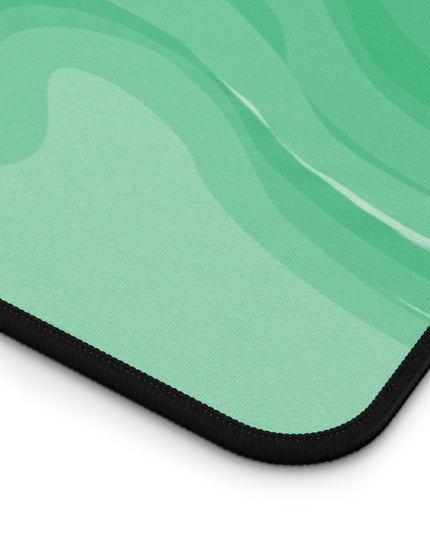 Mint Green Wavey 12" x 22" Desk Mat