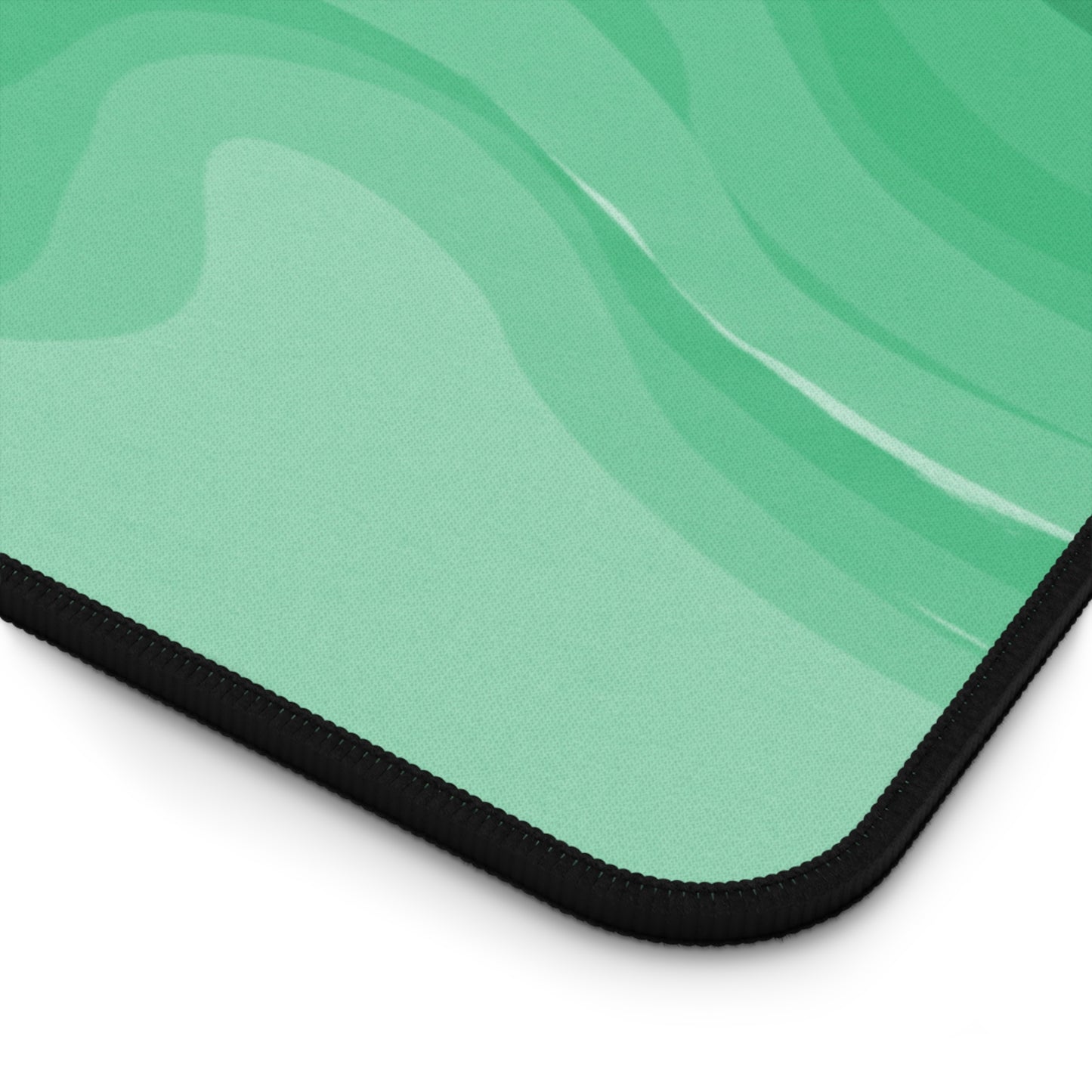 Mint Green Wavey 12" x 22" Desk Mat
