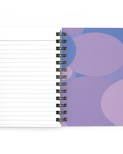 Pastel Purple Family Patches Spiral Bound Journal, 5" x 7" 150 pages
