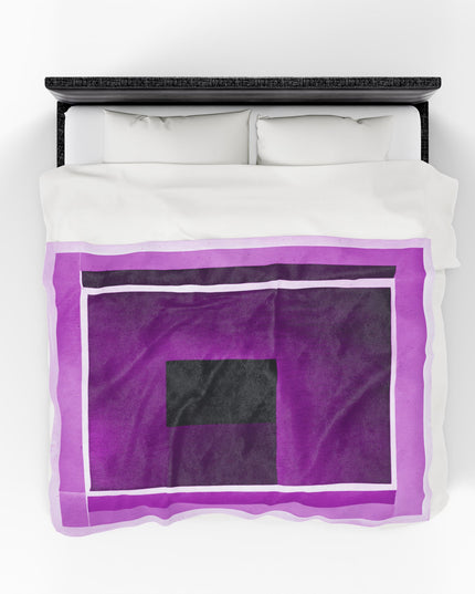 Magenta Shadow Velveteen Plush Blanket, 60" x 80"