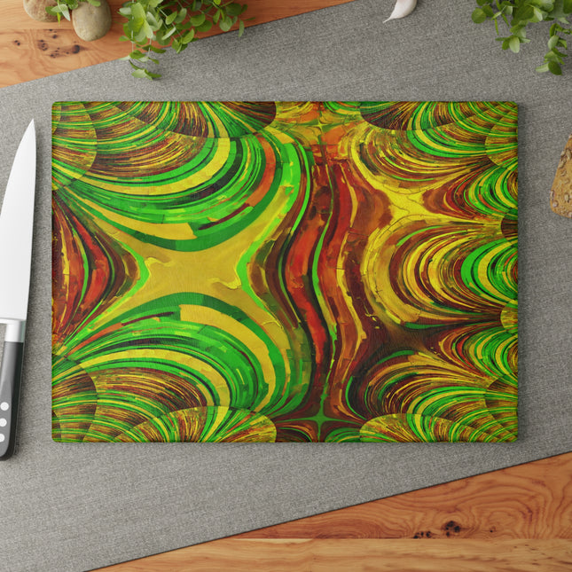 Uzi Spiral Beta 11" x 15" Glass Cutting Board