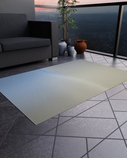 Cobalt Fade Outdoor Rug, 36" x 60"