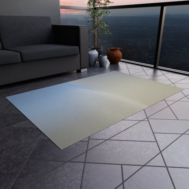 Cobalt Fade Outdoor Rug, 36" x 60"