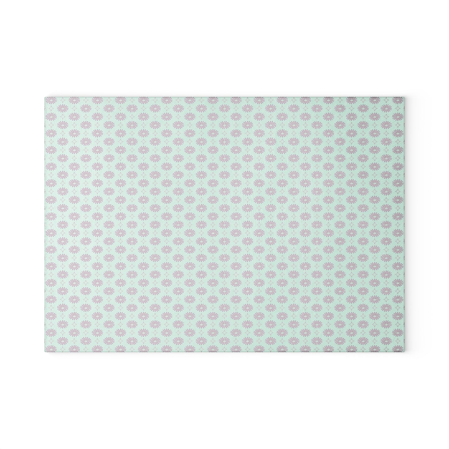 Pink Mornings Star-crossed Bodies Glass Cutting Board,  8" x 11"