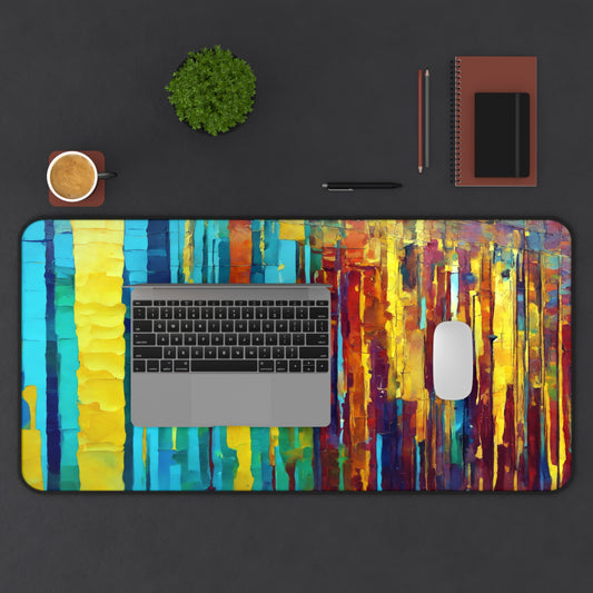 Striped Alpha 16" x 32" Desk Mat