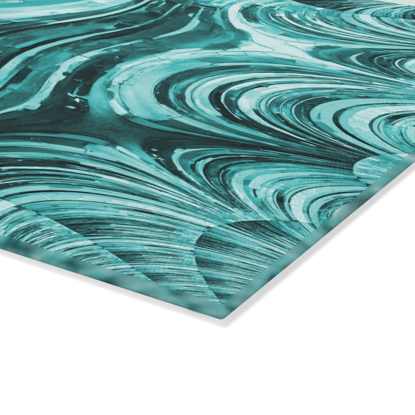Uzi Spiral Tif 8" x 11" Glass Cutting Board