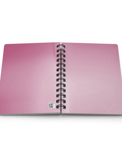 Pink Blush Fade Spiral Bound Journal, 5" x 7" 150 pages