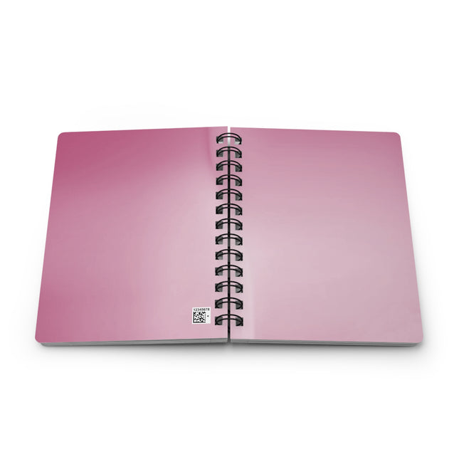 Pink Blush Fade Spiral Bound Journal, 5" x 7" 150 pages