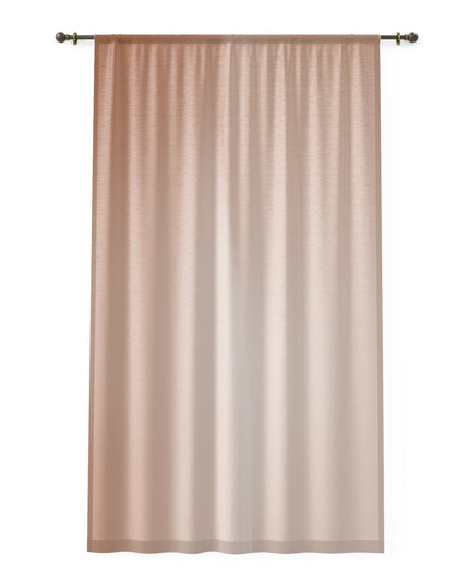 Soft Fade Sheer Window Curtain, 50" x 84", partially transparent