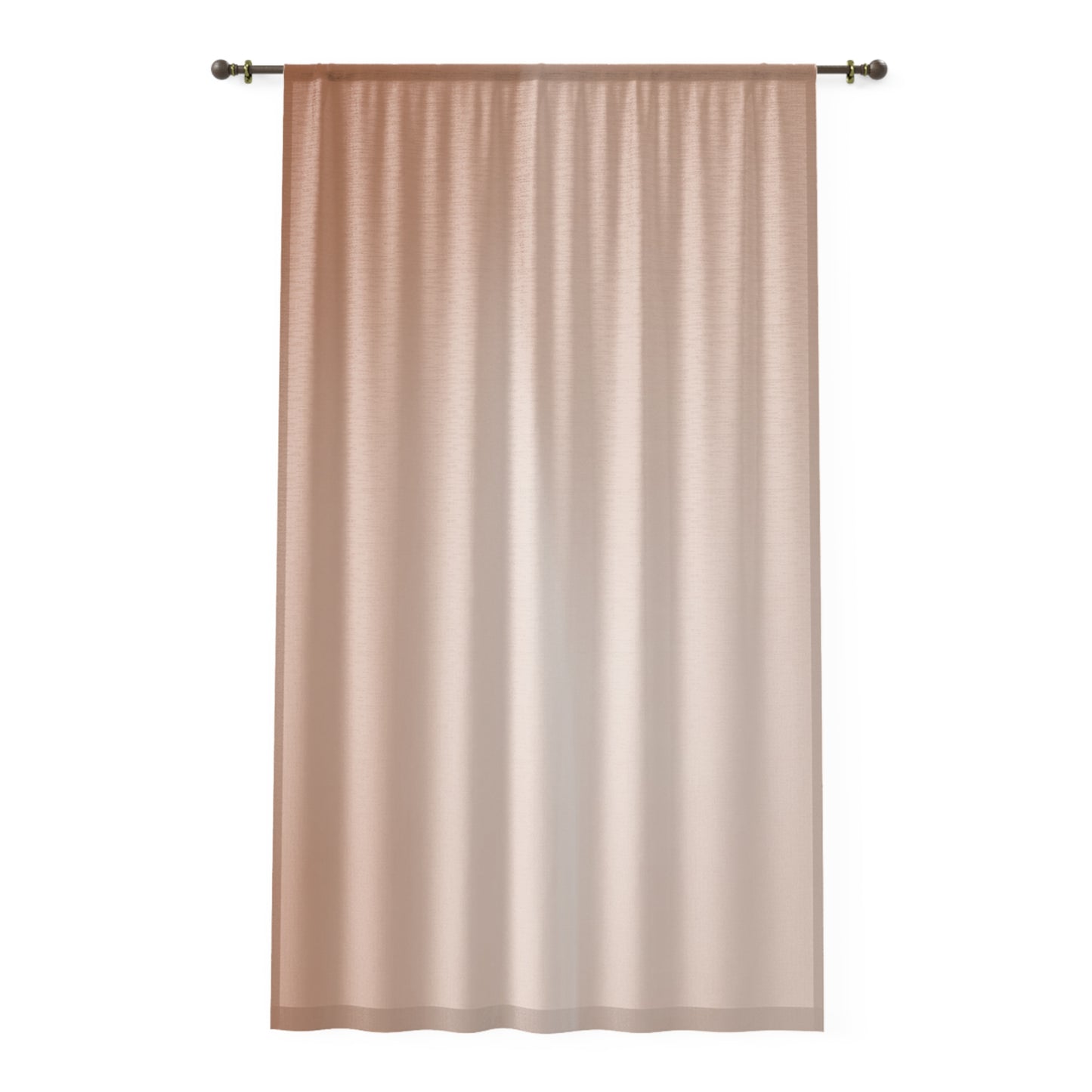 Soft Fade Sheer Window Curtain, 50" x 84", partially transparent