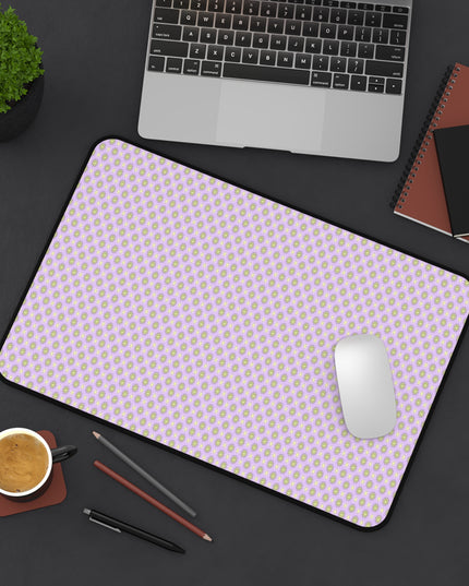 Magenta Star-crossed Bodies Desk Mat, 12" x 18"