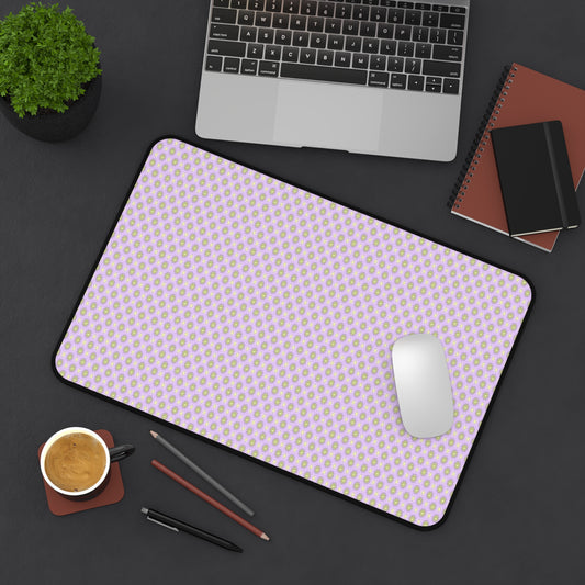 Magenta Star-crossed Bodies Desk Mat, 12" x 18"