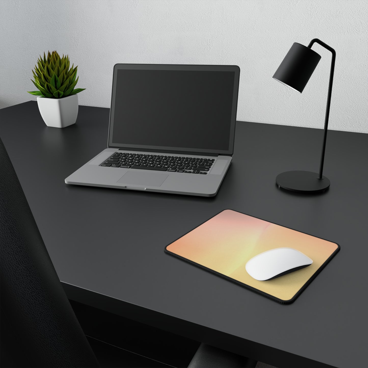 Hot Peach Fade Non-Slip Gaming Mouse Pad, 9.5" X 8" Rectangle