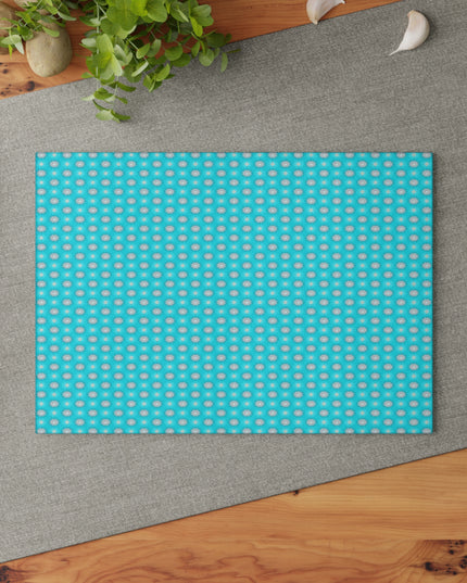 Tif Green Star-crossed Bodies Glass Cutting Board,  8" x 11"