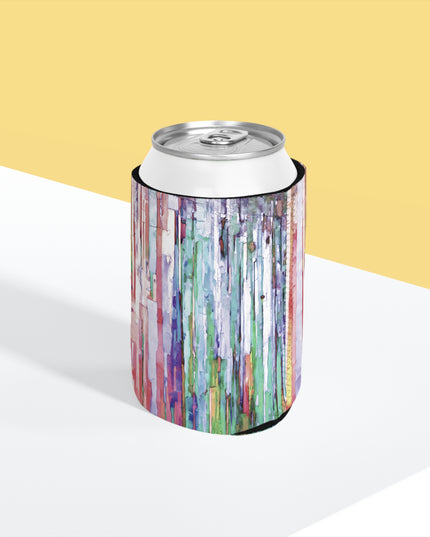 Striped Pastels 12 oz Can Cooler Sleeve