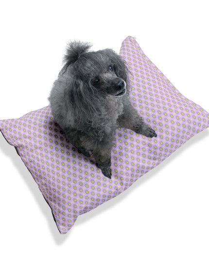 Magenta Star-crossed Bodies Pet Bed, 28" × 18"