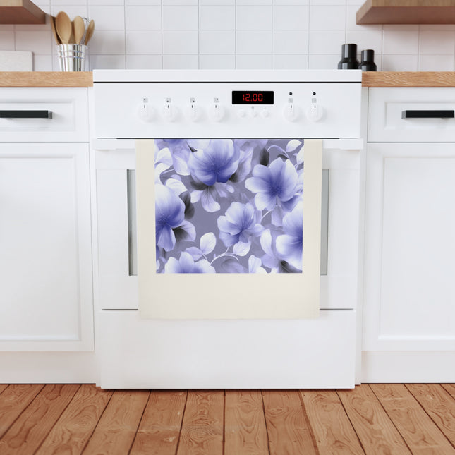 Indigo Blossom Floral Bunch Cotton Tea Towel 19.6" x 27.5"