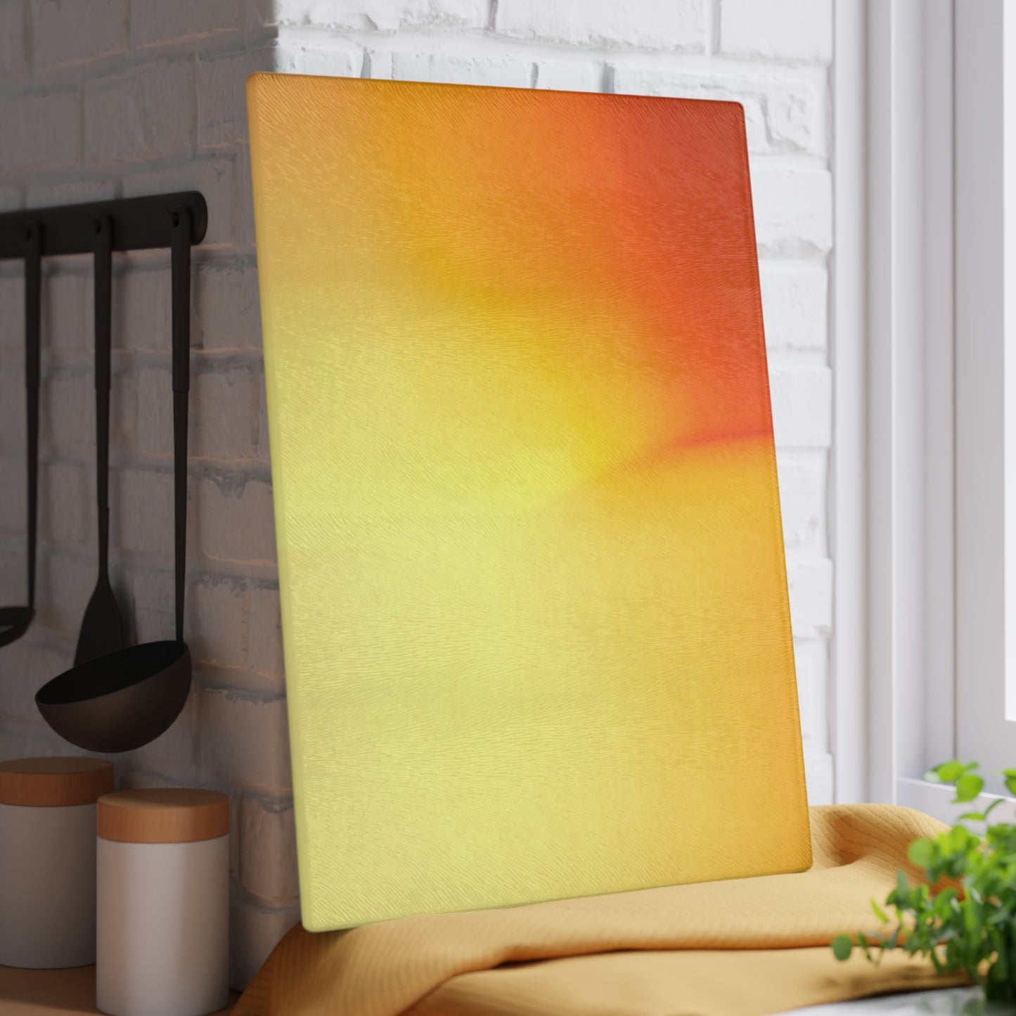 Phoenix Fade 11" x 15" Glass Cutting Board