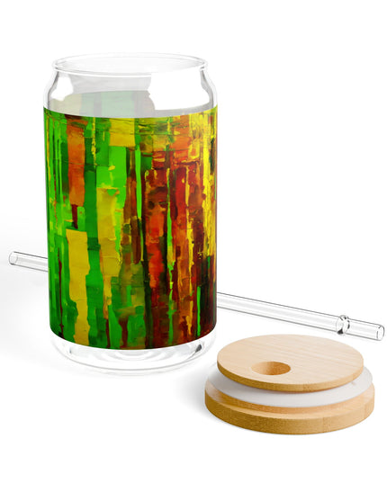 Striped Beta Sipper Glass, 16oz