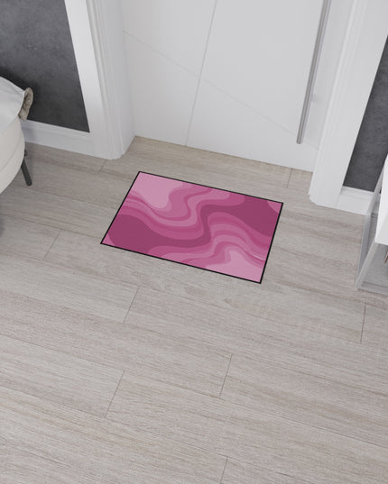 Pinky Mauve Wavey 18" x 27" Heavy Duty Floor Mat