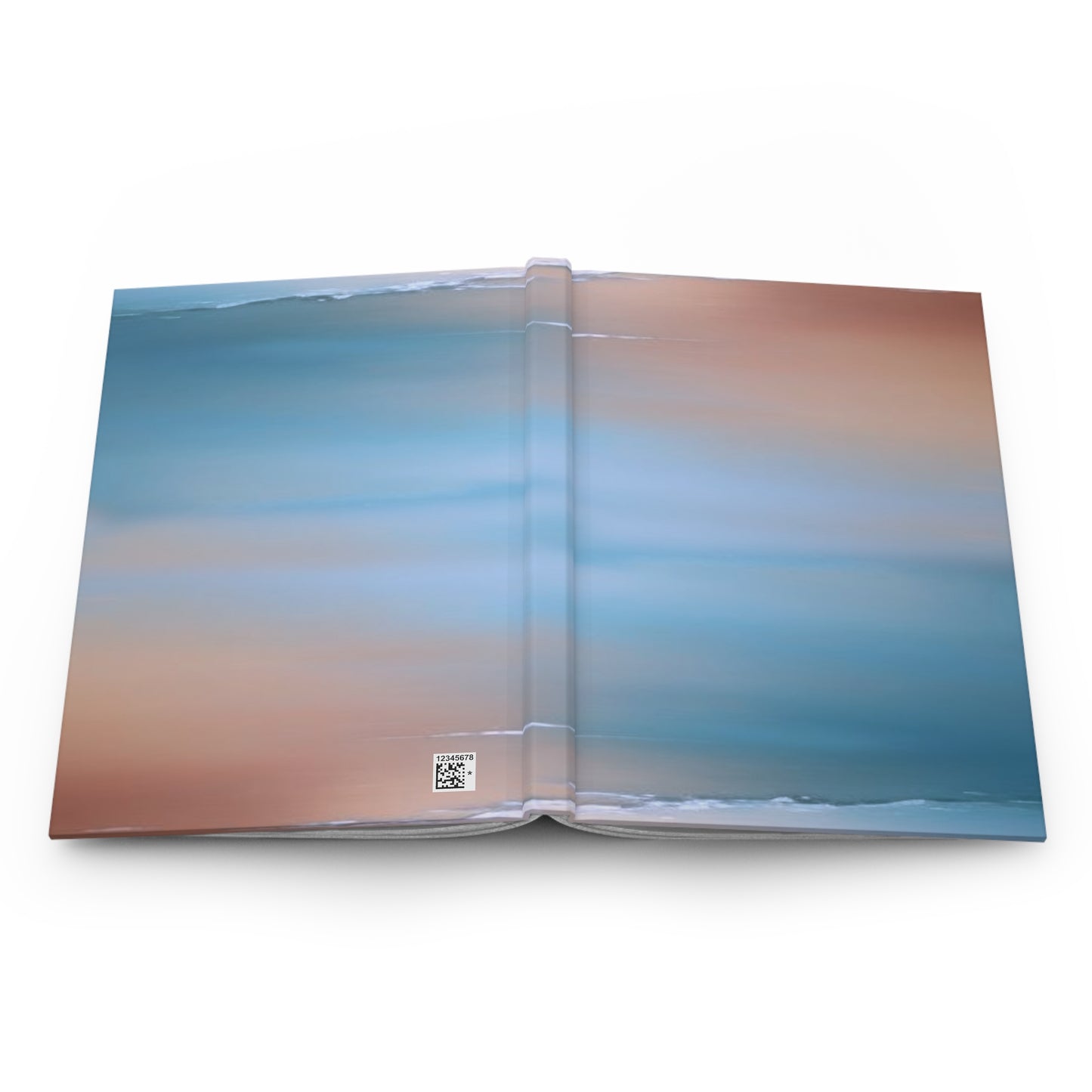 Blue Sea Peach Fog 5.75" x 8" Hardcover Journal Matte with 150 lined pages