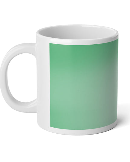 Mint Fade 20 oz White Glossy Jumbo Mug