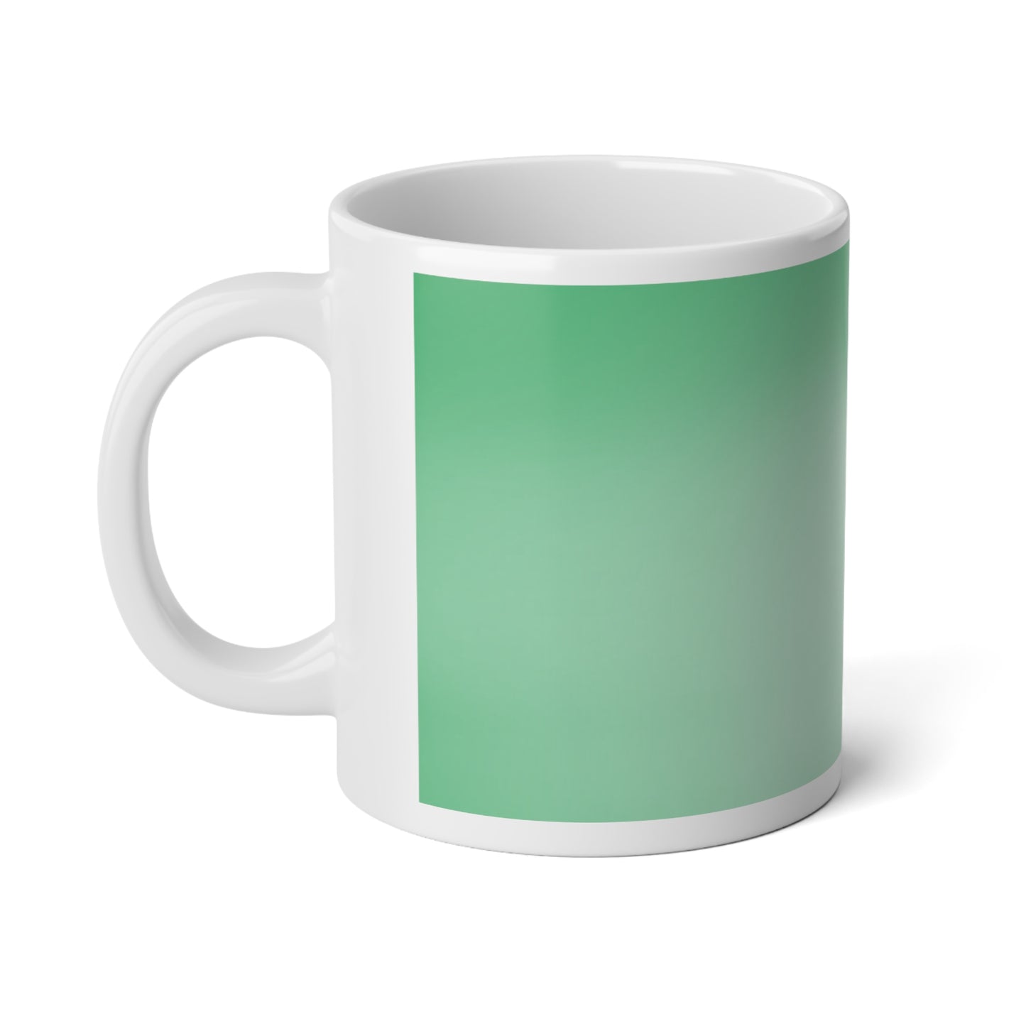 Mint Fade 20 oz White Glossy Jumbo Mug