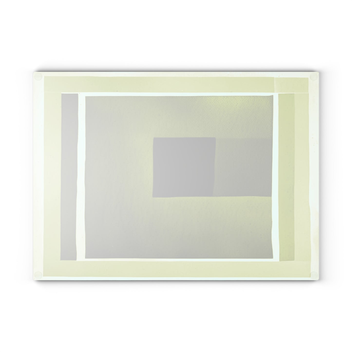 Lemongrass Shadow Glass Cutting Board, 11" x 15"