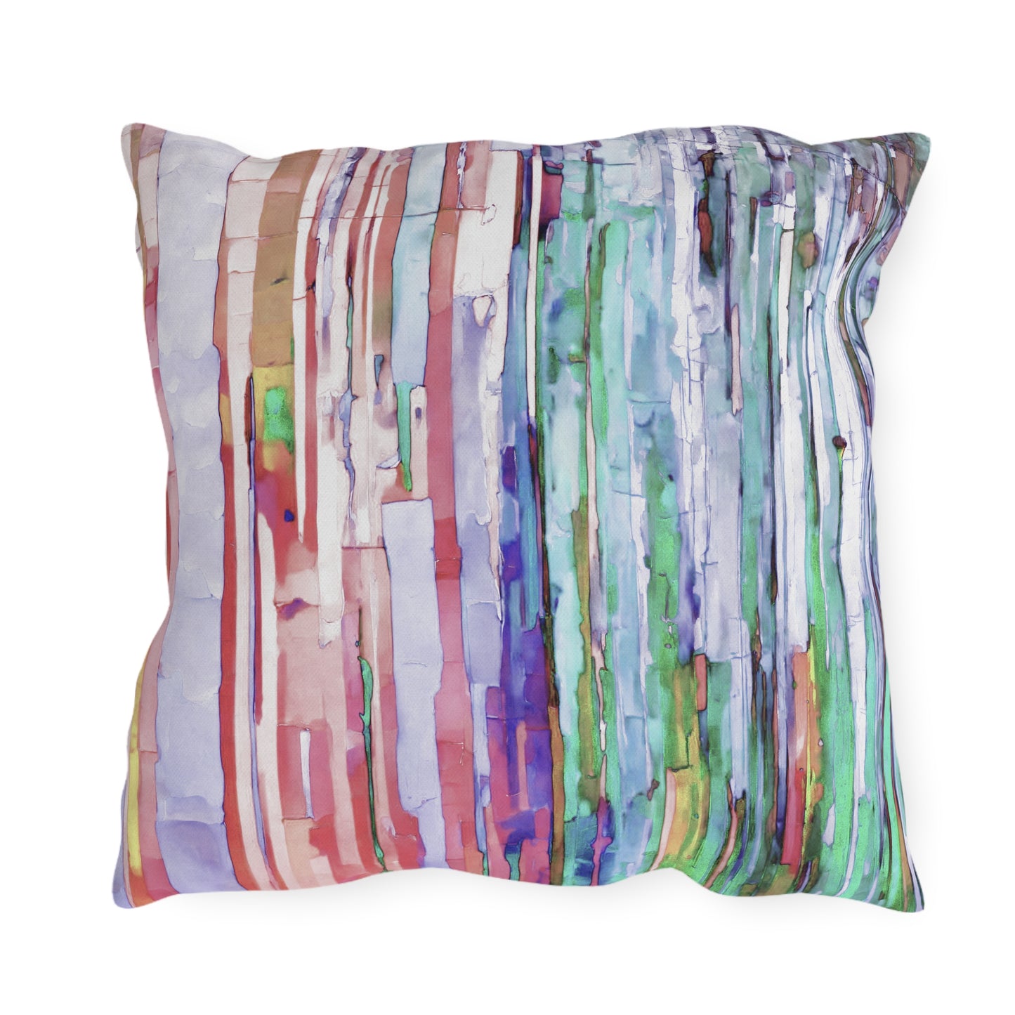 Striped Pastels Fade 18" x 18" Outdoor Pillow