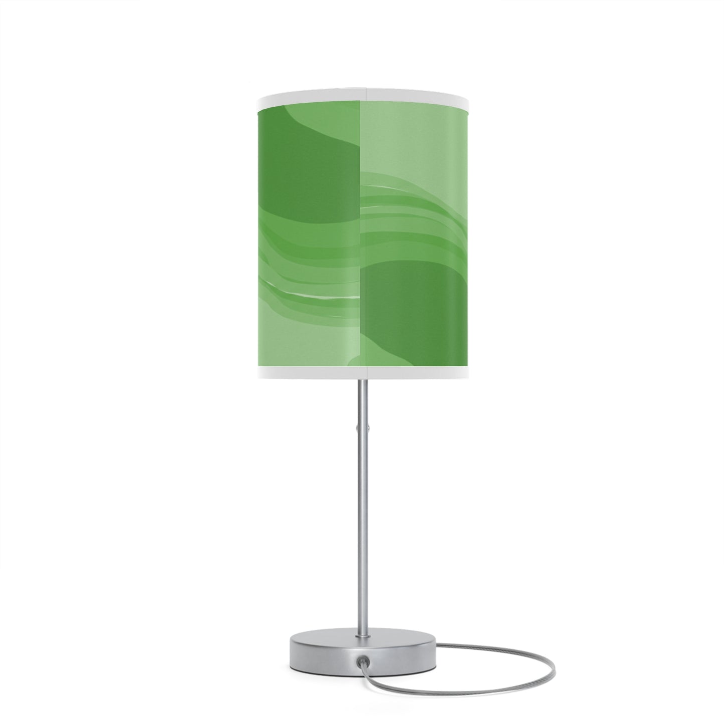 Greenie Meanie Wavey Table Lamp on a White or Silver Stand, US|CA plug