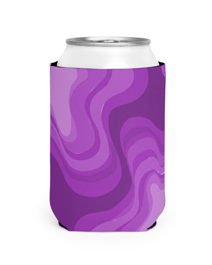 Wavey Purple Wavey 12 oz Can Cooler Sleeve
