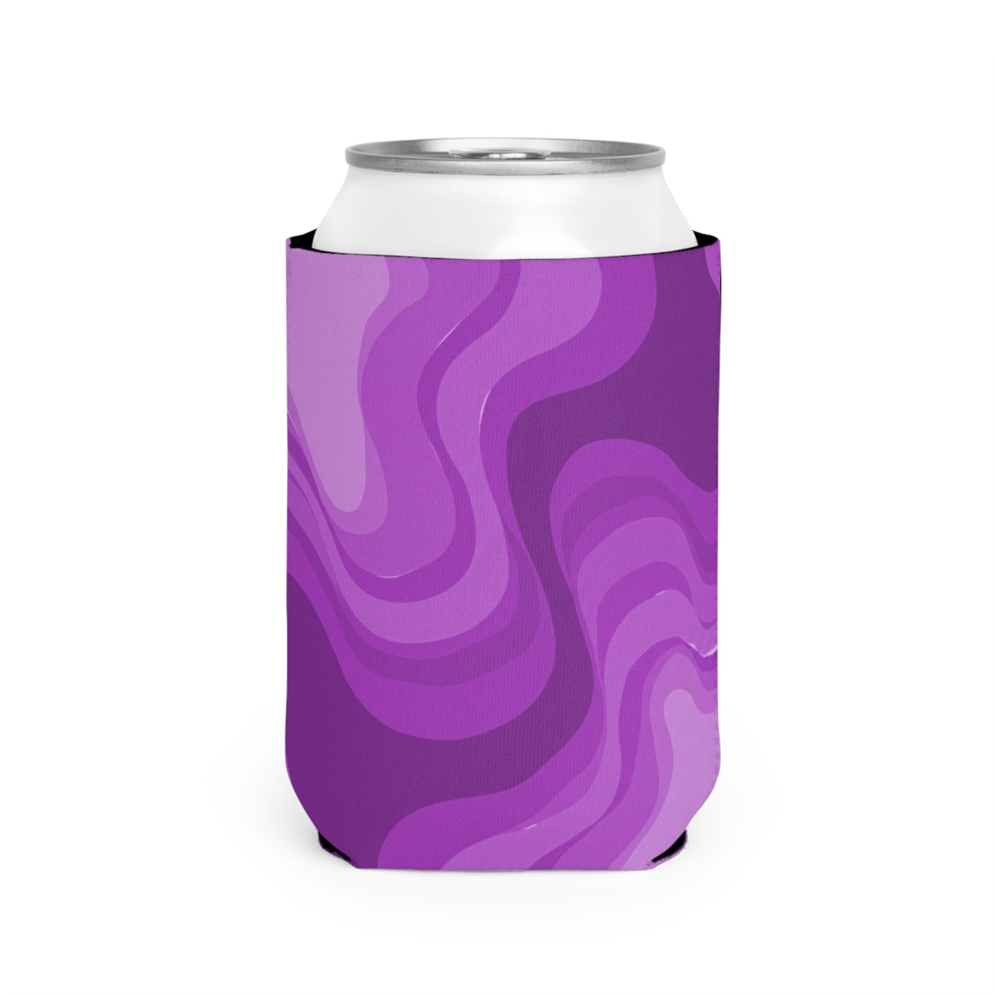Wavey Purple Wavey 12 oz Can Cooler Sleeve