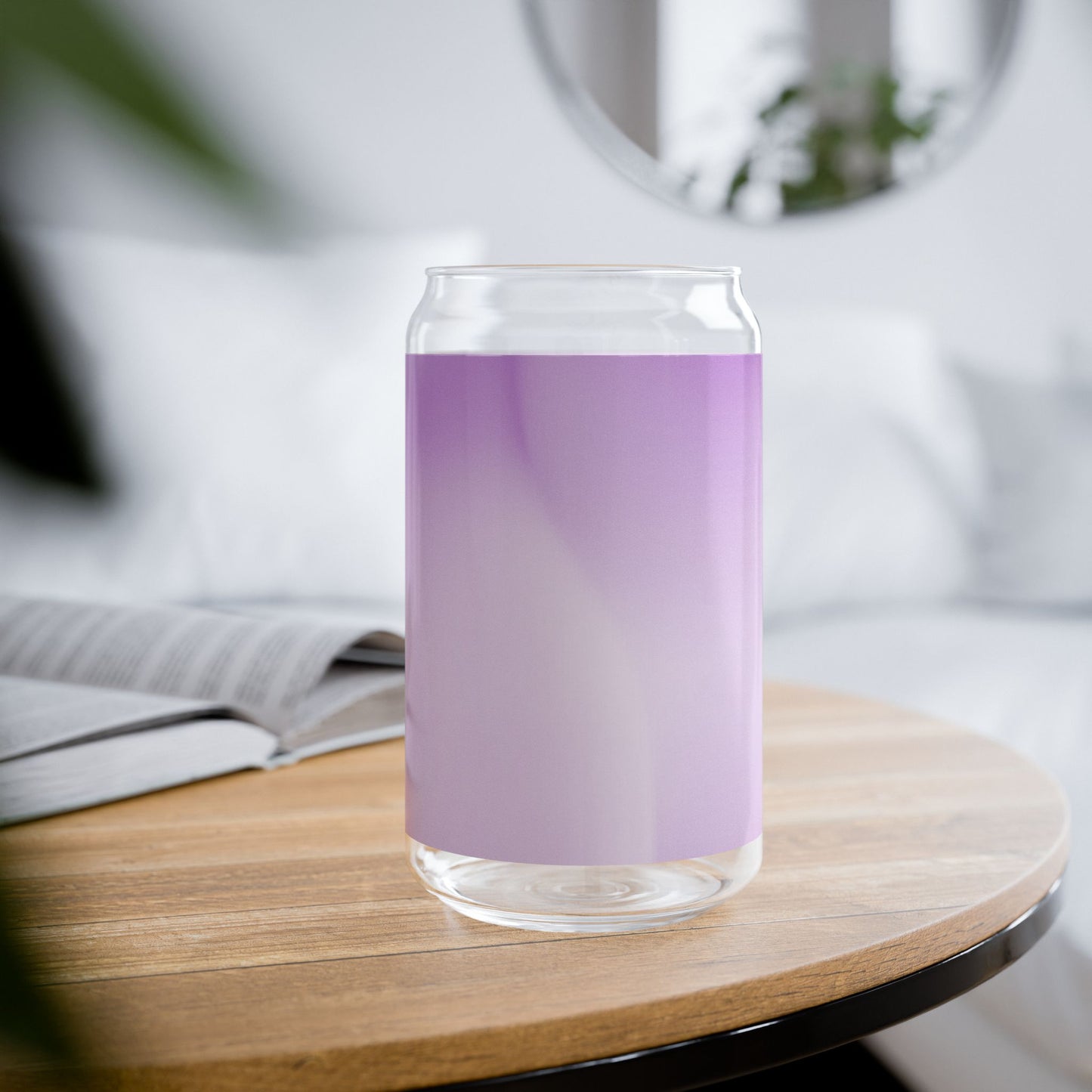 Soft Lavender Fade Sipper Glass, 16oz