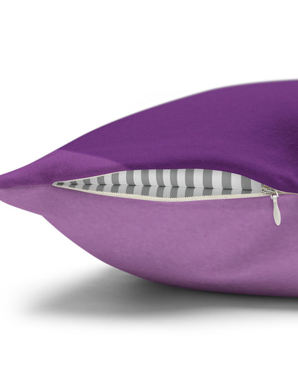 Wavey Purple Wavey Spun Polyester Square Pillowcase, 14" x 14"