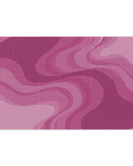 Pinky Mauve Wavey Rally Towel, 11" x 18"