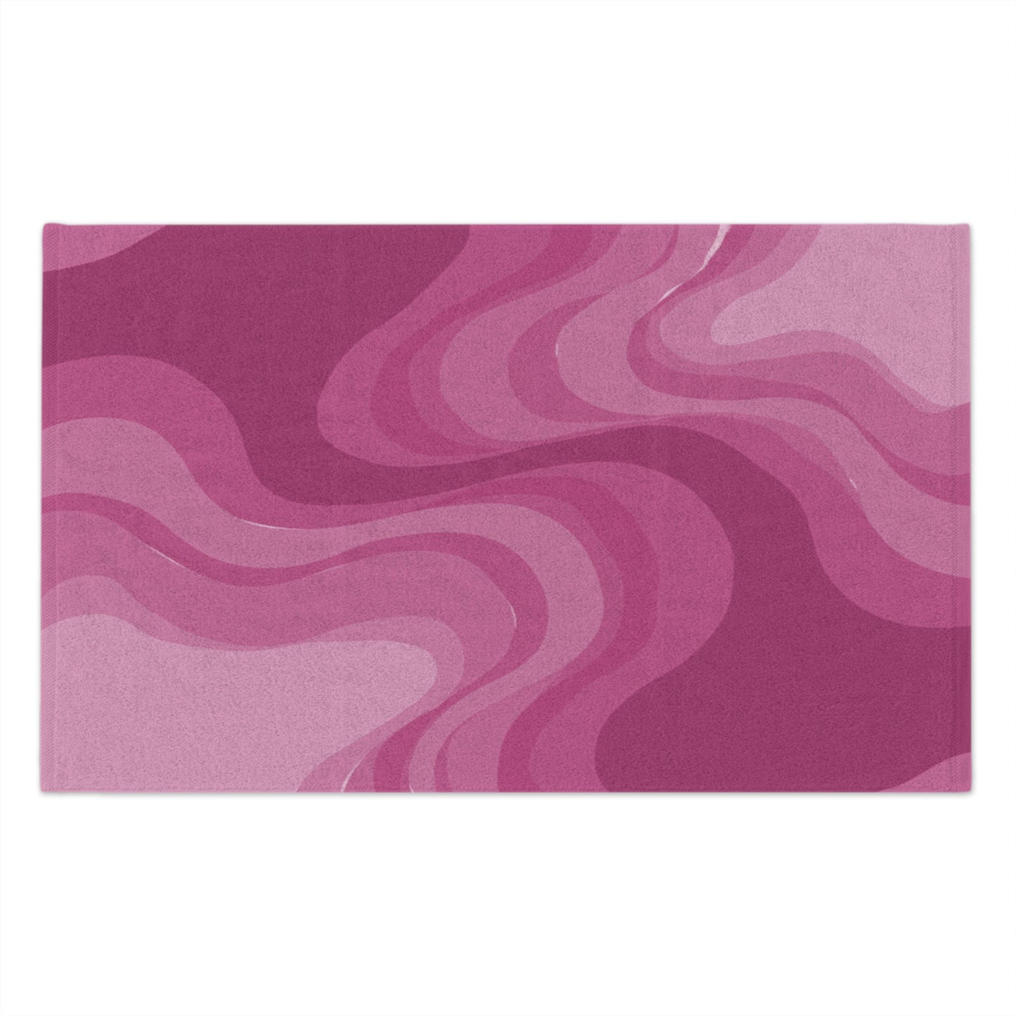 Pinky Mauve Wavey Rally Towel, 11" x 18"