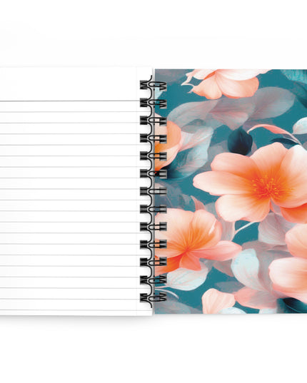Orange Blossom Floral Bunch Bound Journal, 5" x 7" 150 pages