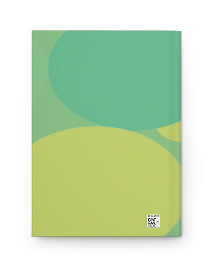Pastel Green Patches 5.75" x 8" Hardcover Journal Matte with 150 lined pages