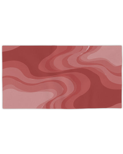 Power Red Wavey Beach Towel, 24" x 44"