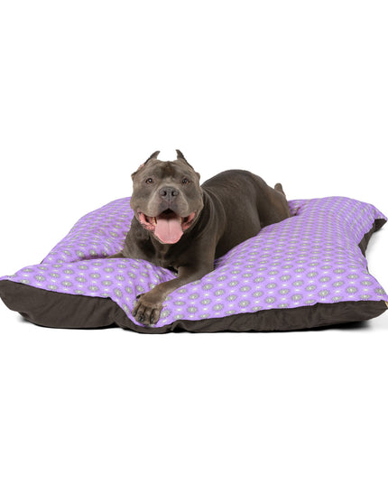 Lavender Star-crossed Bodies Pet Bed, 50" × 40"