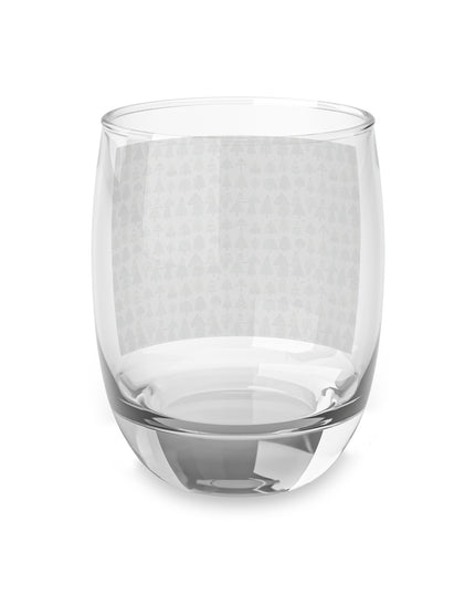 Mini Vintage Green Trees Whiskey Glass, 6 oz