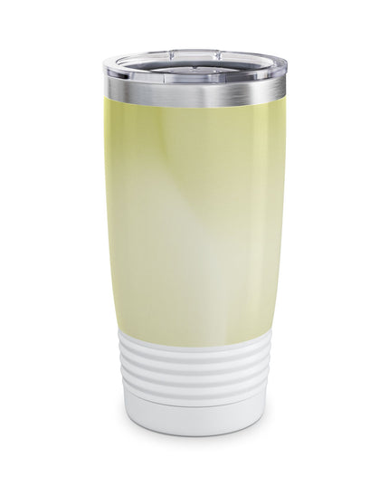 Lemon Fade Ringneck Tumbler, 20oz in white