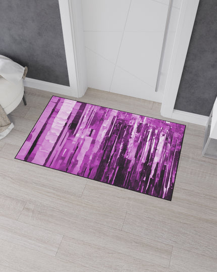 Striped Powder Lavender 24" x 36" Heavy Duty Floor Mat