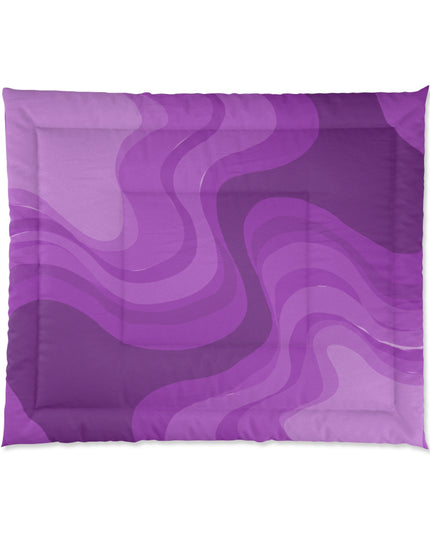 Wavey Purple Wavey 104" × 88" Comforter