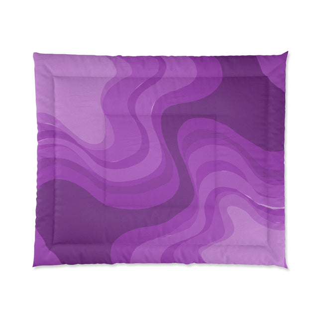 Wavey Purple Wavey 104" × 88" Comforter