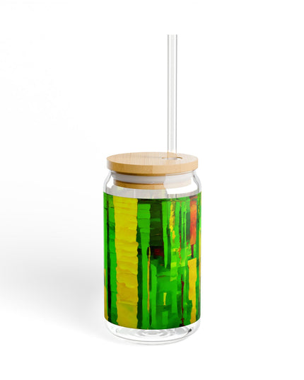 Striped Beta Sipper Glass, 16oz